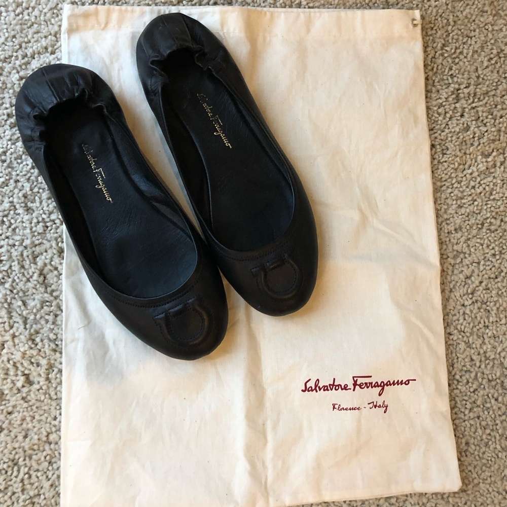 Ferragamo Vignola Ganico ballet flats